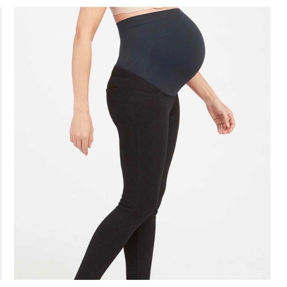 Spanx Women Size SMALL Mama Ankle Jean-ish Leggings Black Maternity NWT 20154R